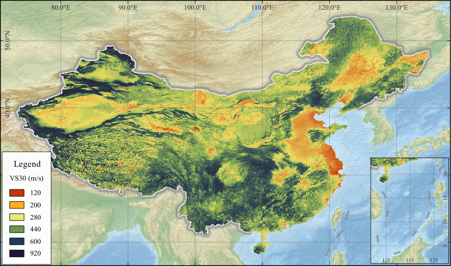 Mainland China VS30 Map